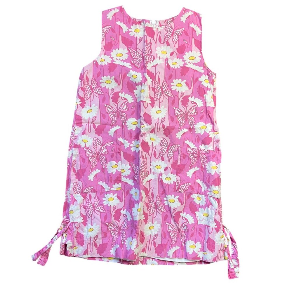Vintage Lilly Pulitzer Classic Shift Dress Girls Size 7‎ White Label 100% Cotton